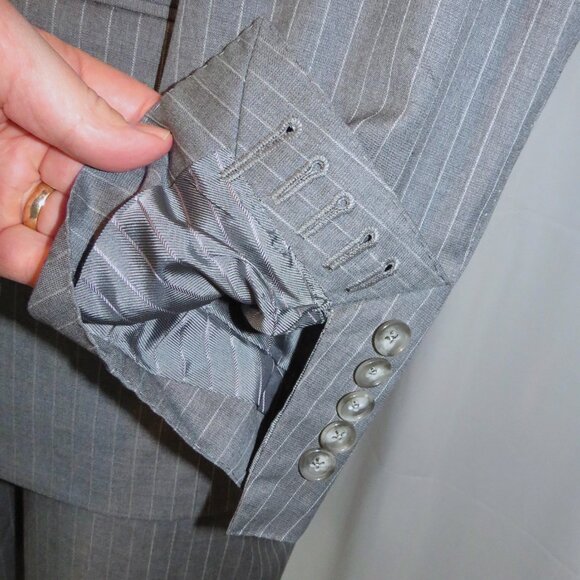 Tom Ford Shelton Gray Stripe Current Two Button Suit 40R - Picture 10 of 16